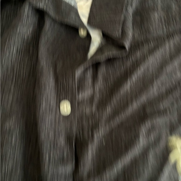 croft and barrow 2xlt Tops Button Down Shirt Men’s Gray With Beach Graphic Print - Picture 7 of 10